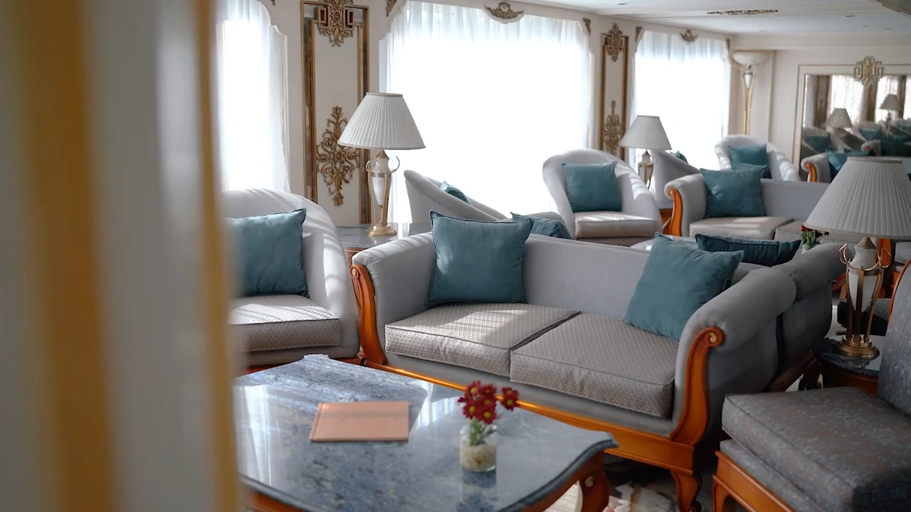 Lounge aboard the Sonesta St. George I Nile Cruise Ship Nile cruise